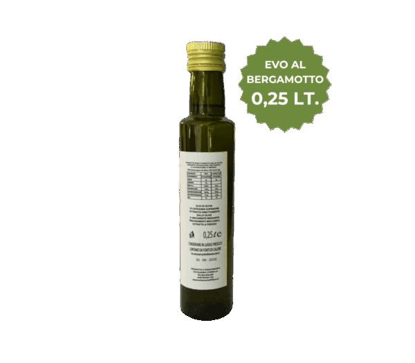 Olio Extravergine di Oliva al Bergamotto 0,25lt.