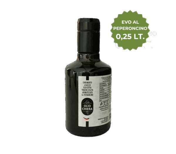 Olio Extravergine di Oliva al Peperoncino 0,25lt.