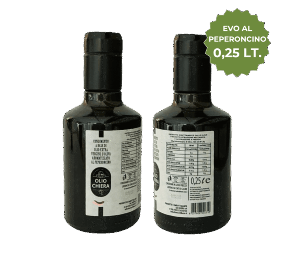 Olio Extravergine di Oliva al Peperoncino 0,25lt.