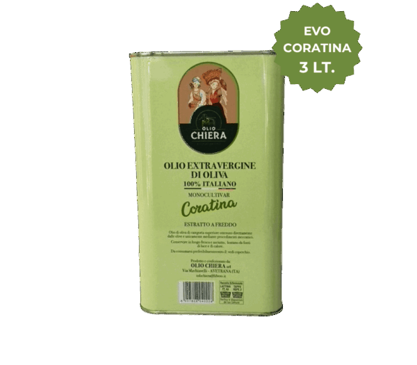 Olio Extravergine di Oliva Coratina 3lt.