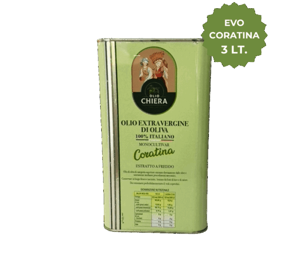 Olio Extravergine di Oliva Coratina 3lt.