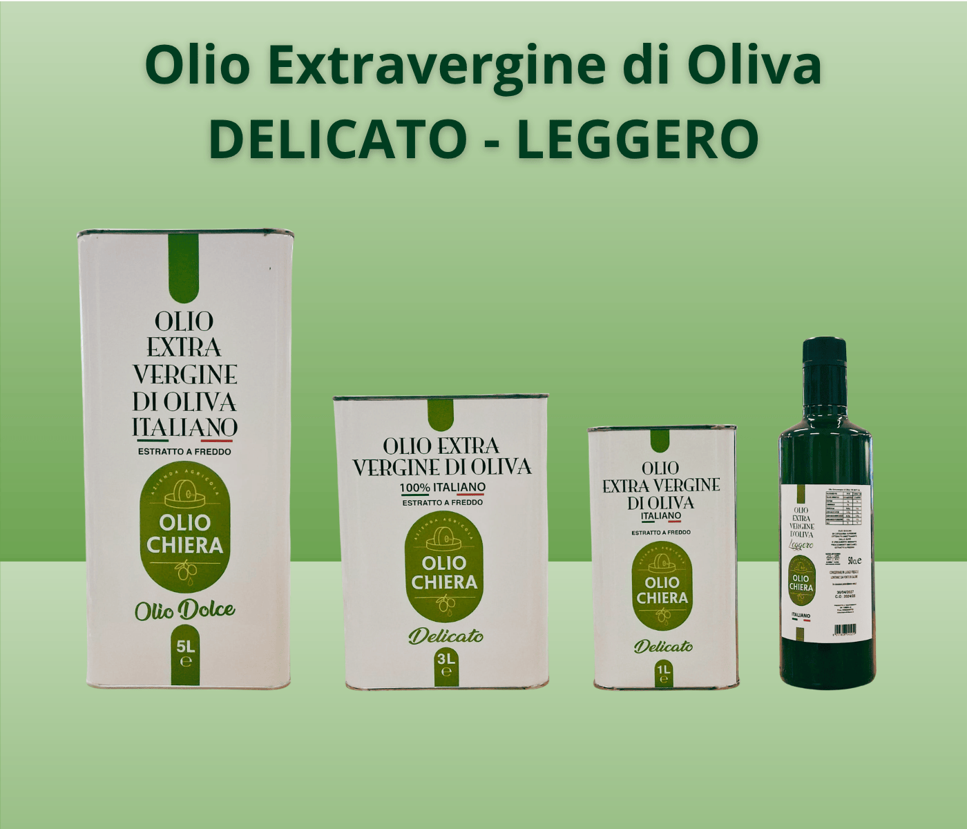 Olio Extravergine Di Oliva Delicato Leggero