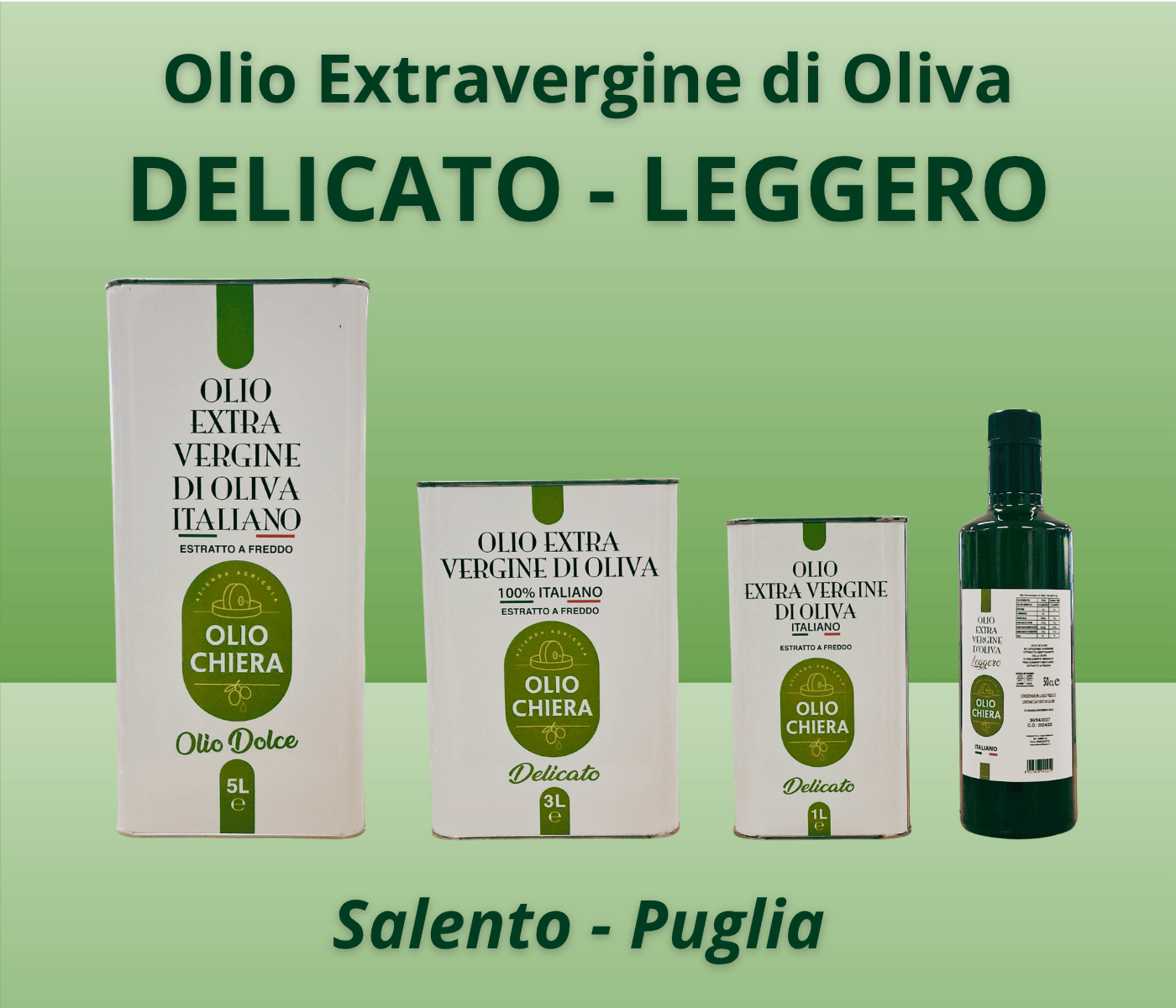 Olio Extravergine Di Oliva Delicato Leggero